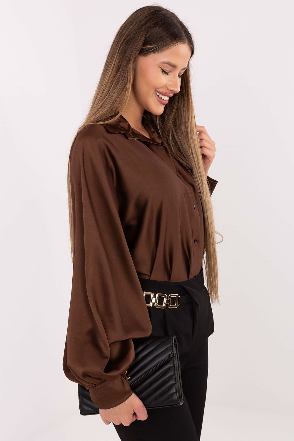  Chemise manche longue model 221578 Italy Moda 